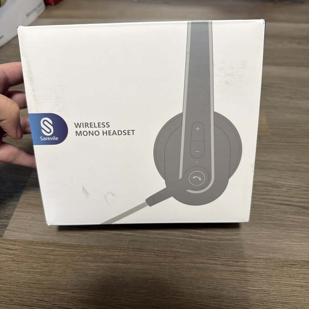 Sarevile Wireless Mono Bluetooth Headset with USB Dongle Charging Cable